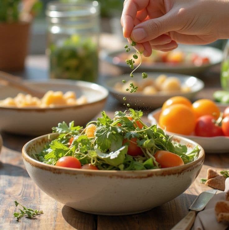 Microgreens Salad Recipe